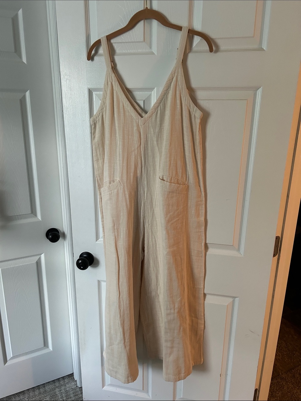 Natural life cream Wide-Leg Jumpsuit